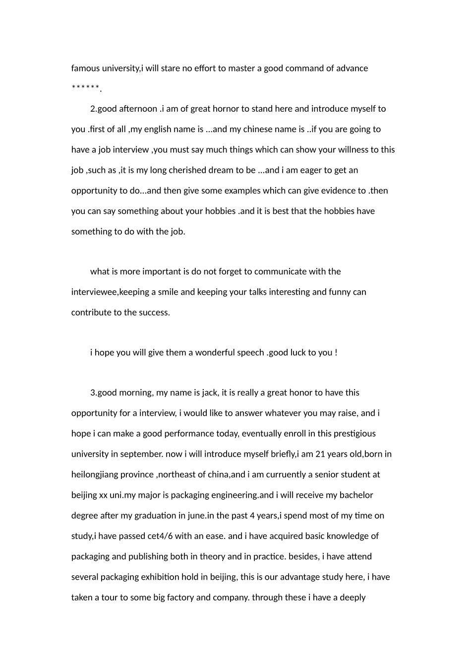 让你终身受益的英文自我介绍_第3页