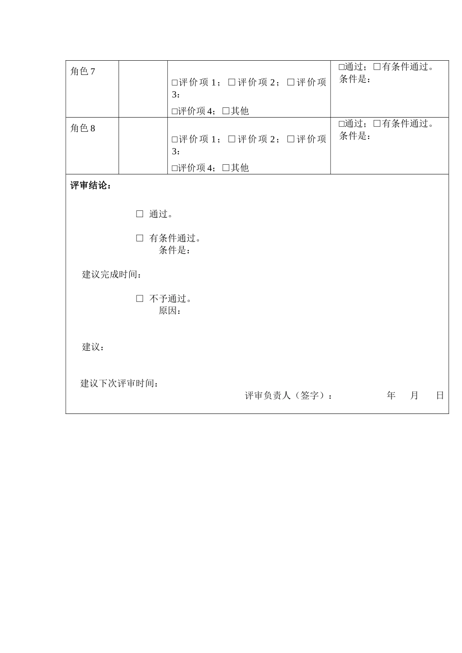 评审会议记录表_第2页