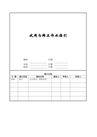 试用与转正作业指引.ZGFZ-WI-RS004.doc