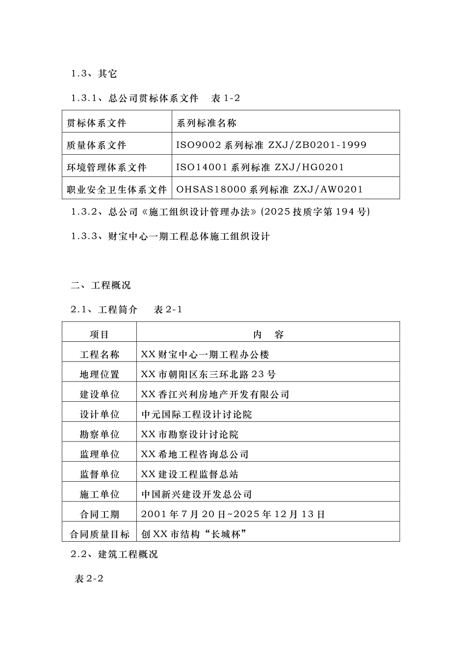 财富中心施工组织设计_第2页