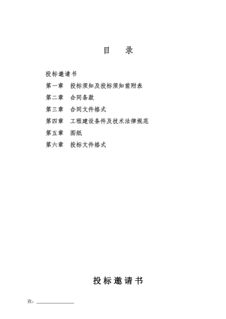 财富广场工程施工招标文件