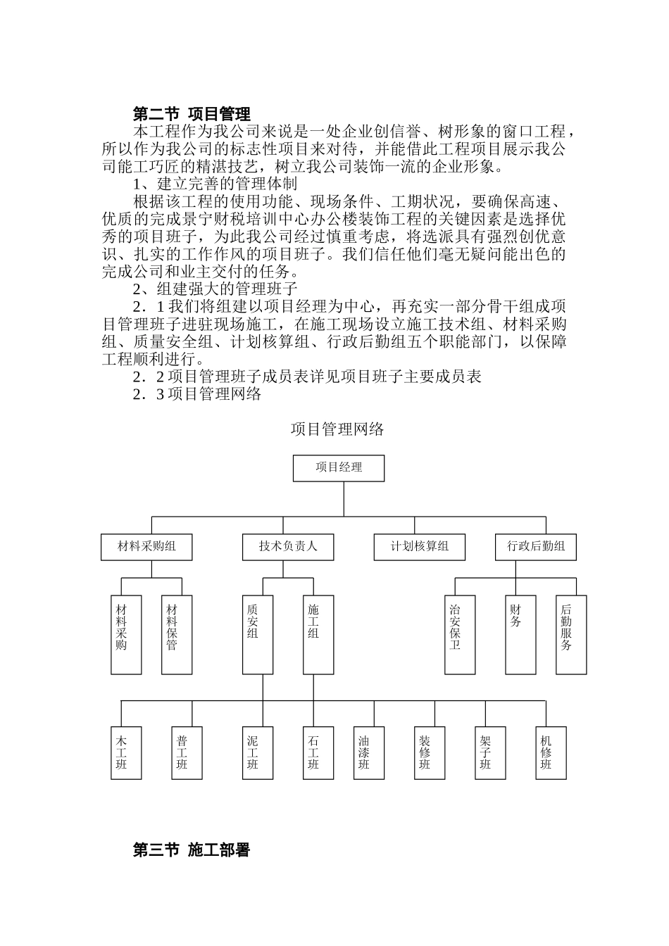 财税信息培训中心装饰工程施工组织设计_第2页