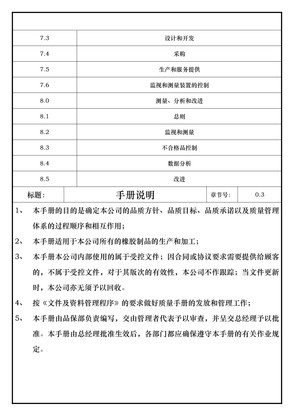 质量手册--文亚橡胶_第3页