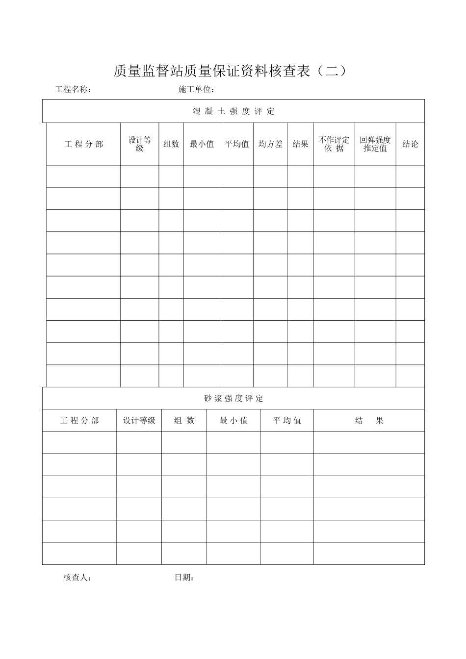 质量监督站质量保证资料核查表_第3页