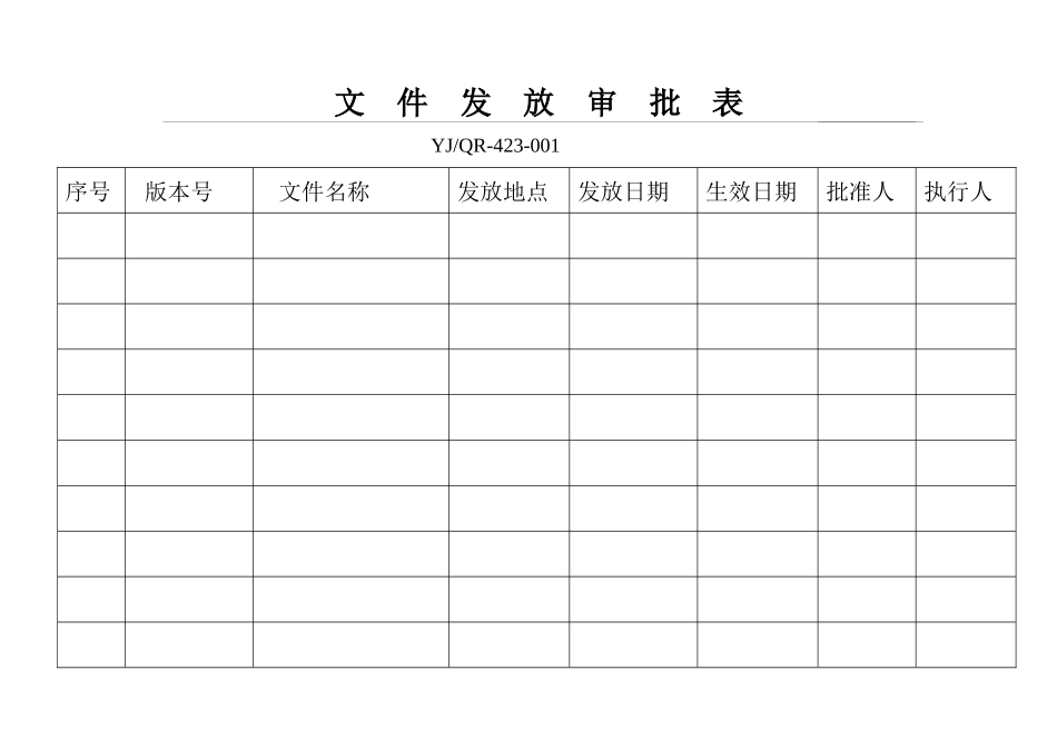 质量管理体系认证表格doc_第1页