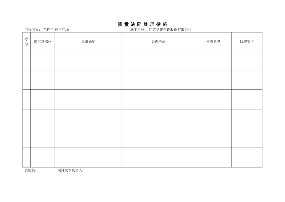 质量缺陷处理表_第1页