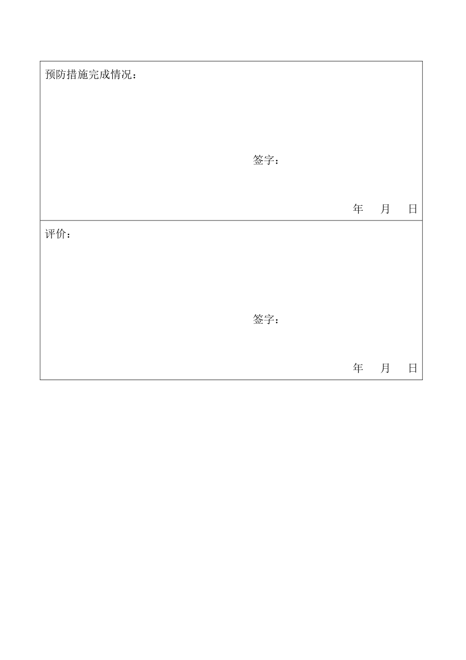 质量预防措施控制程序表格_第2页