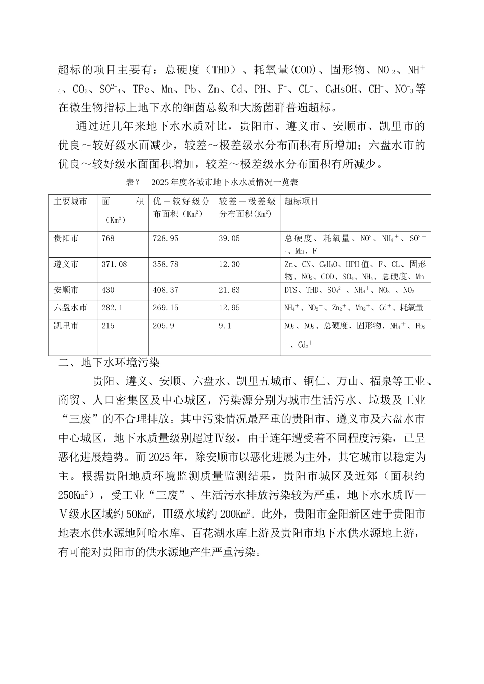 贵州省城市主要环境地质问题及分析_第3页