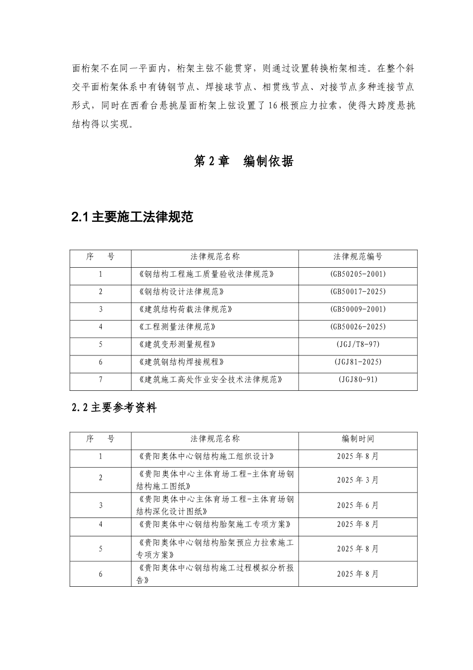 贵阳奥体中心支撑胎架卸载专项方案_第2页