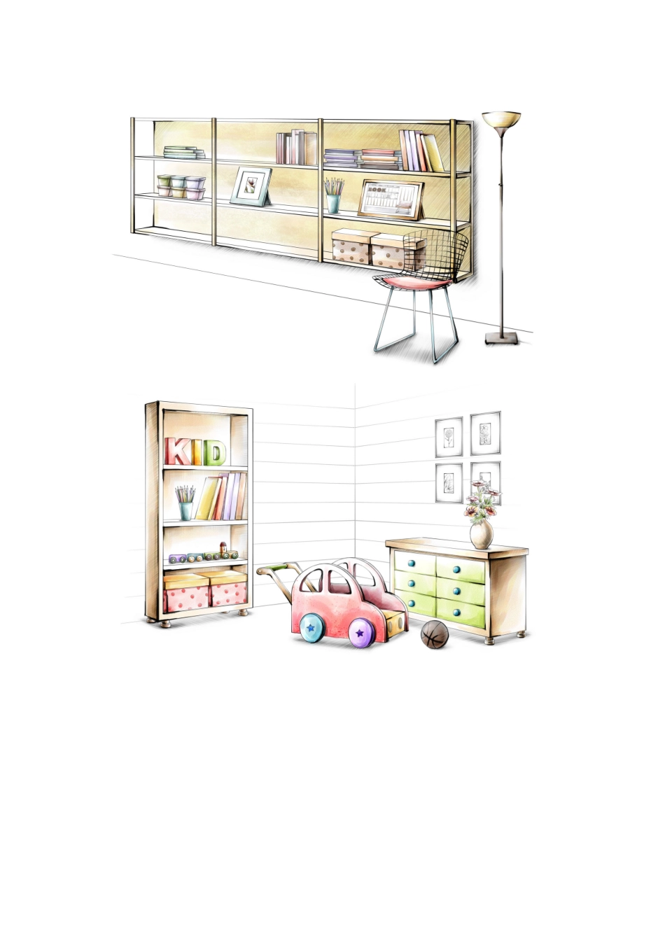 超价值的手绘家具素材10_第1页