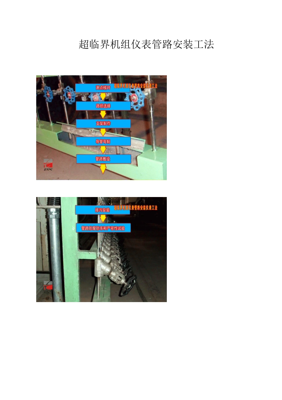 超临界机组仪表管路安装工法照片_第1页