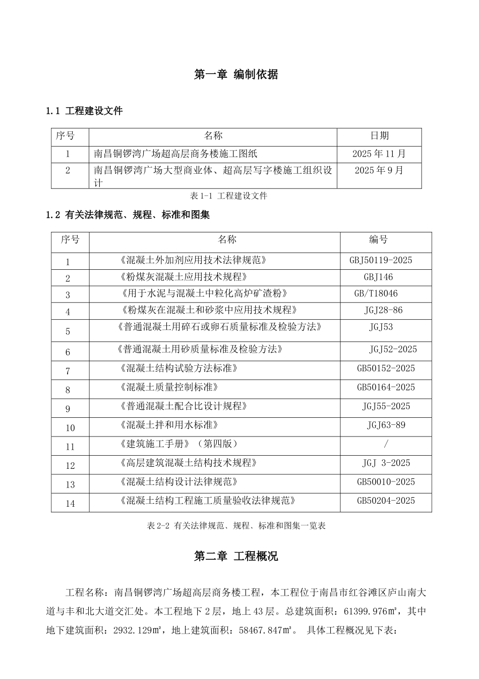 超高层商务楼大体积混凝土施工方案1_第2页