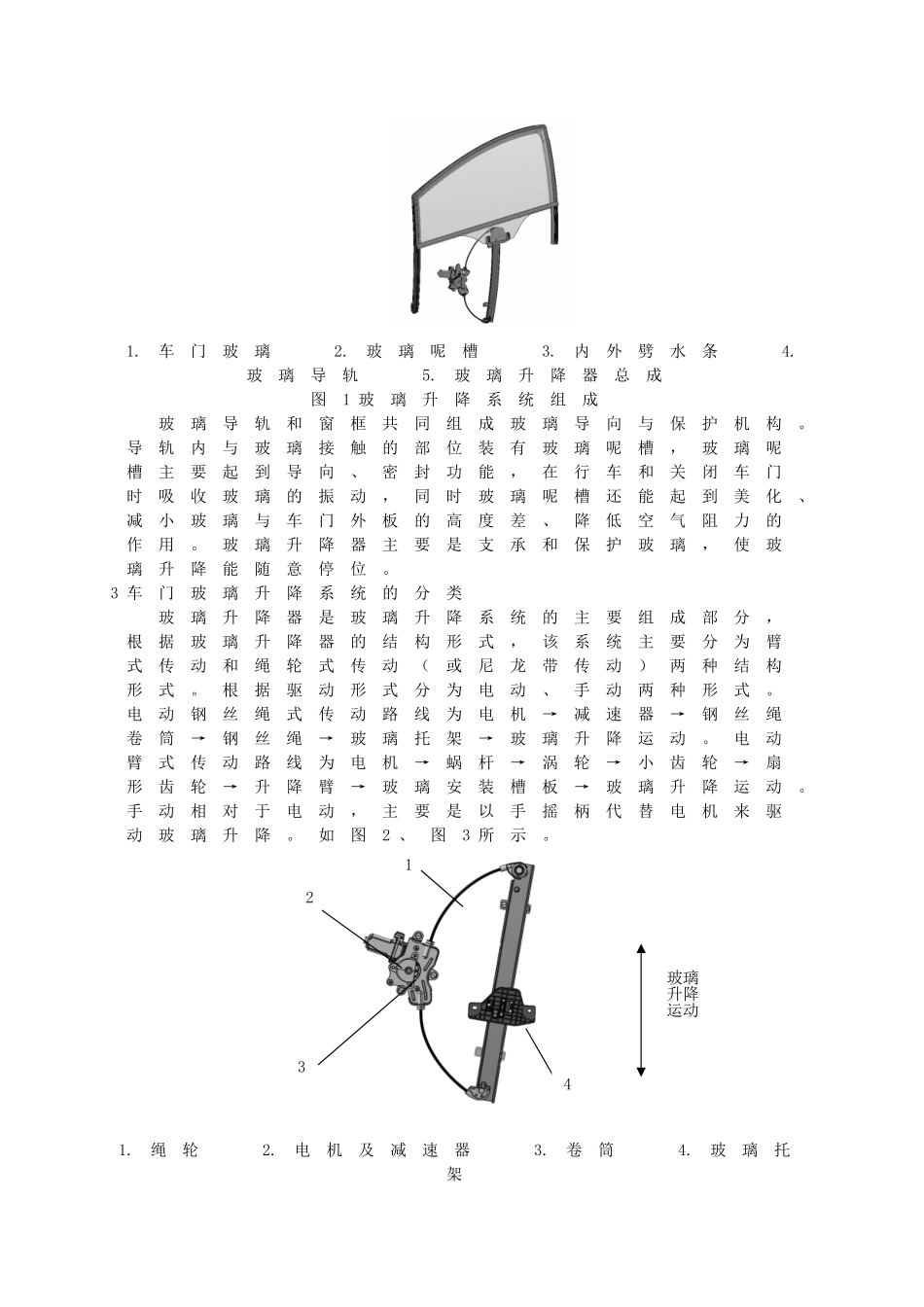 车门玻璃升降系统设计方法浅析_第2页