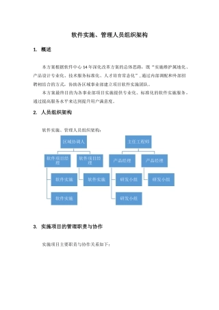 软件实施、管理人员组织架构-20250912
