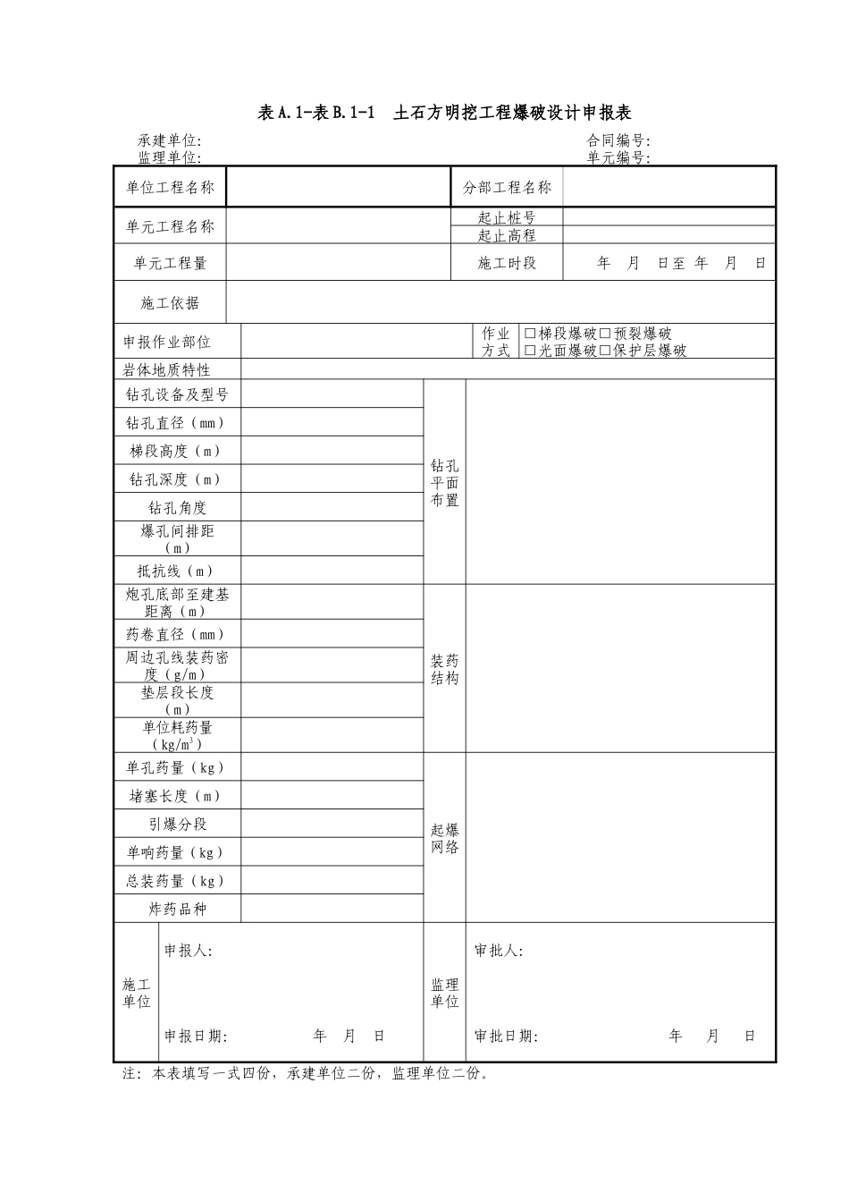 边坡开挖单元工程表格_第3页