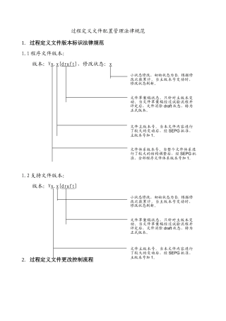 过程定义文件配置管理规范