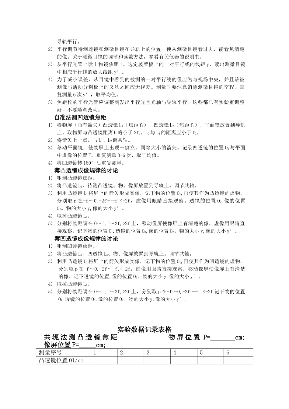 透镜焦距的测定_第2页