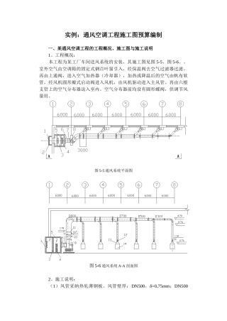 通风空调工程施工图预算编制