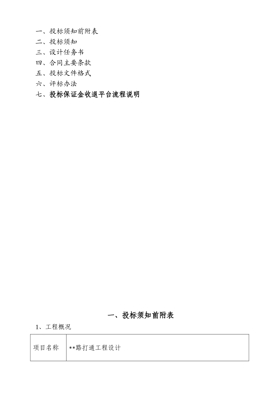 道路打通工程设计招标文件_第2页