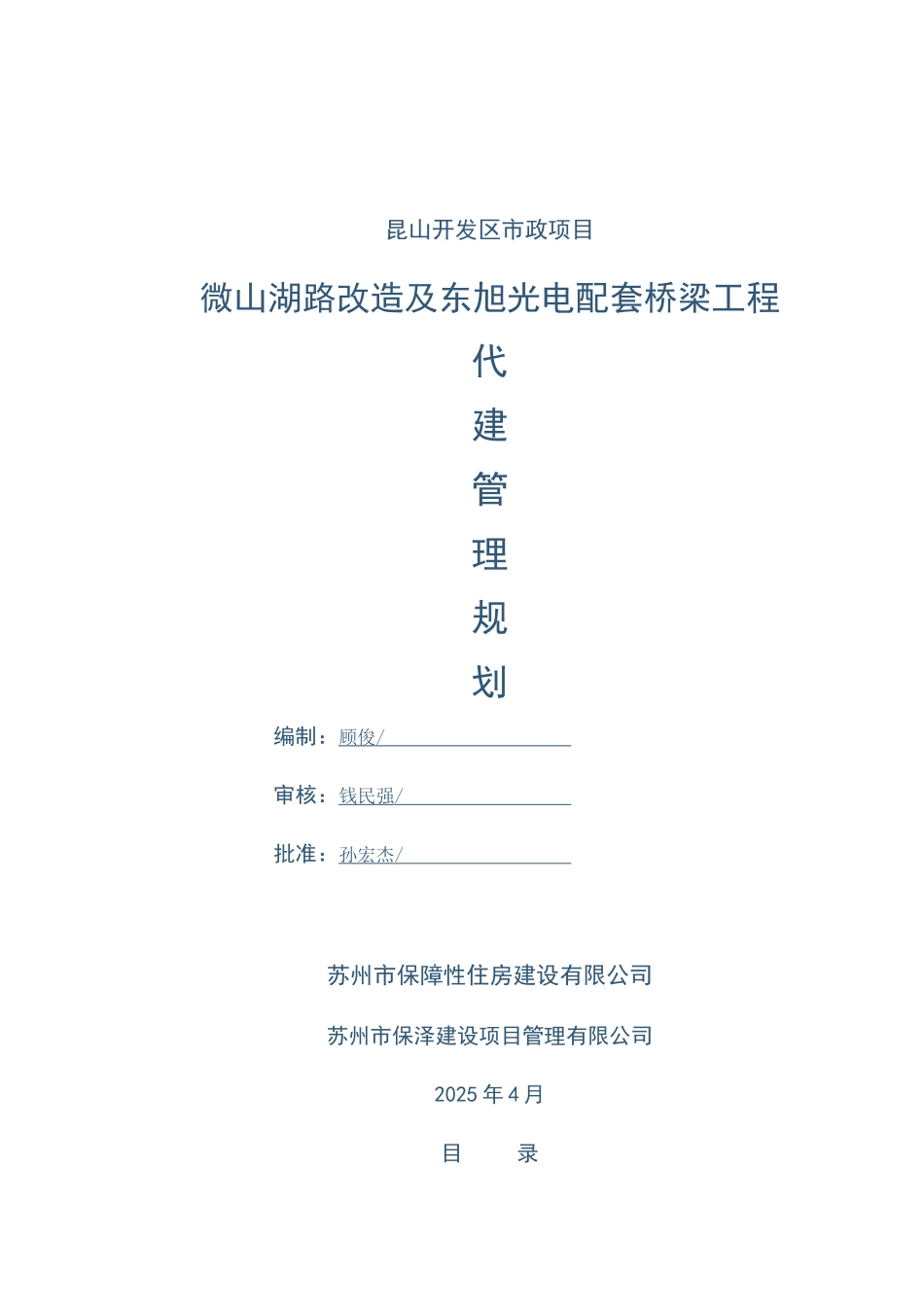 道路桥梁配套工程代建管理规划93页_第1页