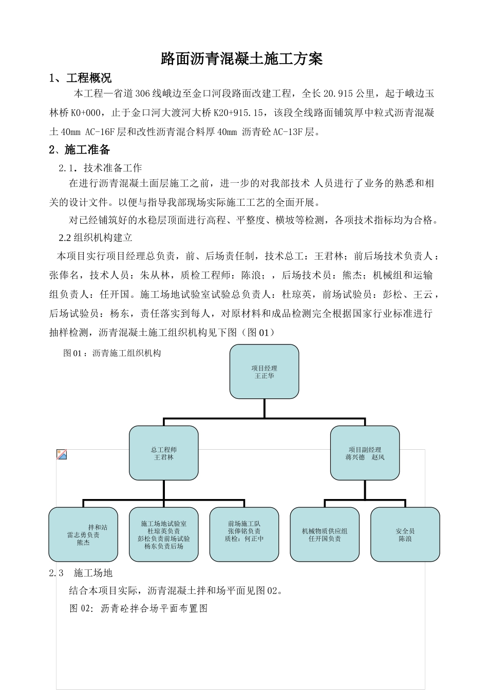 道路沥青砼施工组织设计_第1页