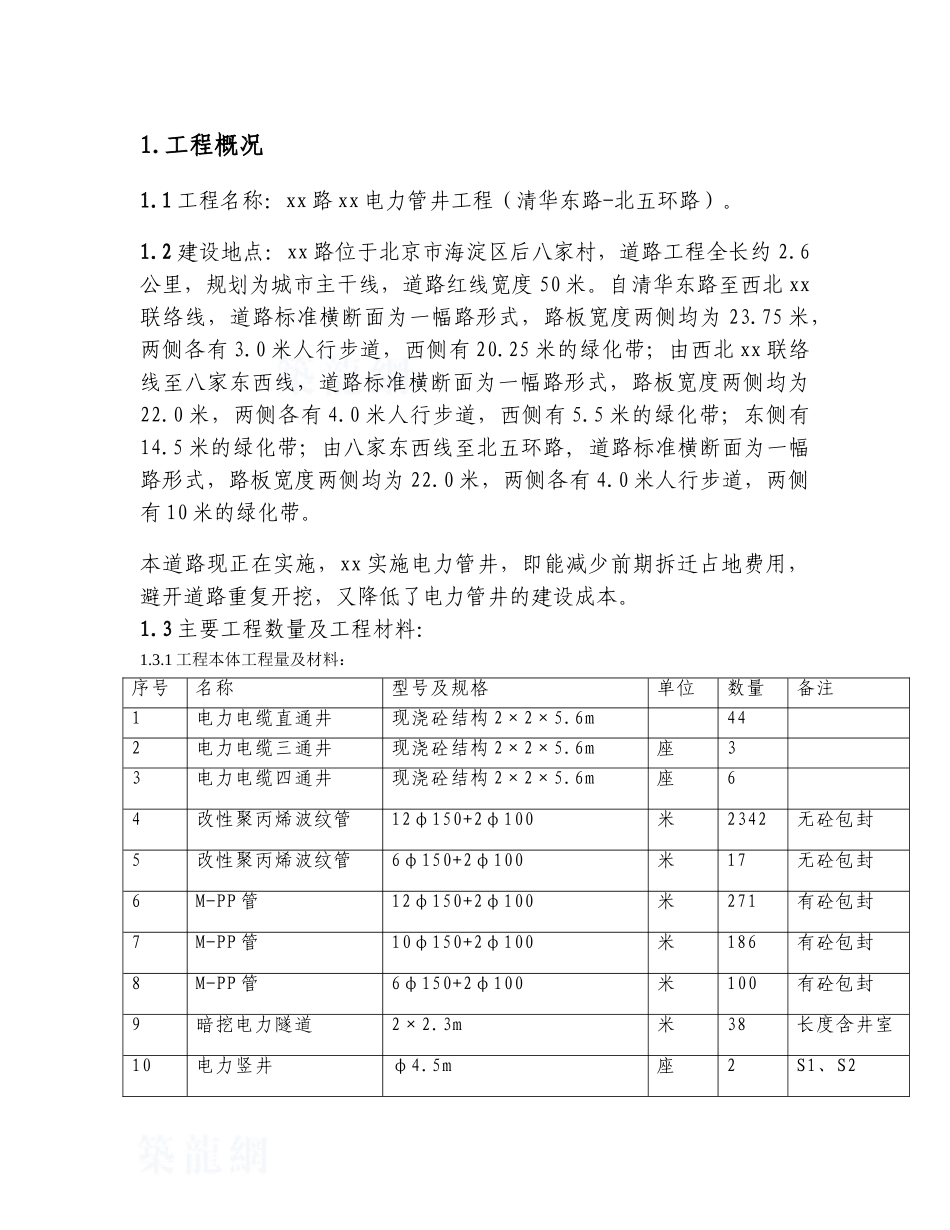 道路电力管井工程监理规划_第3页