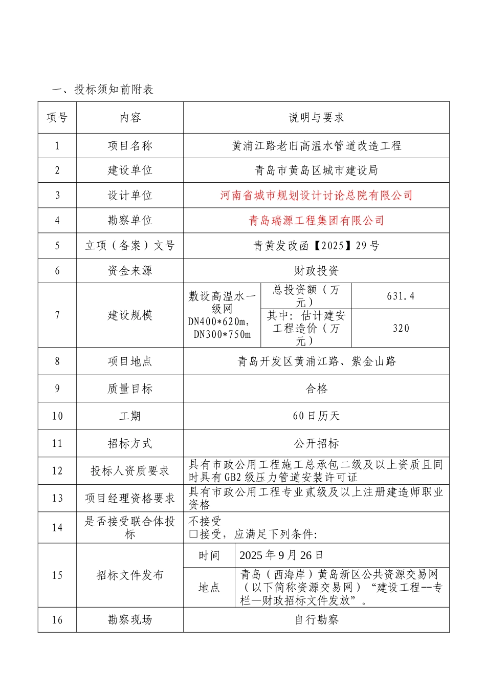 道路老旧高温水管道改造工程招标文件_第3页