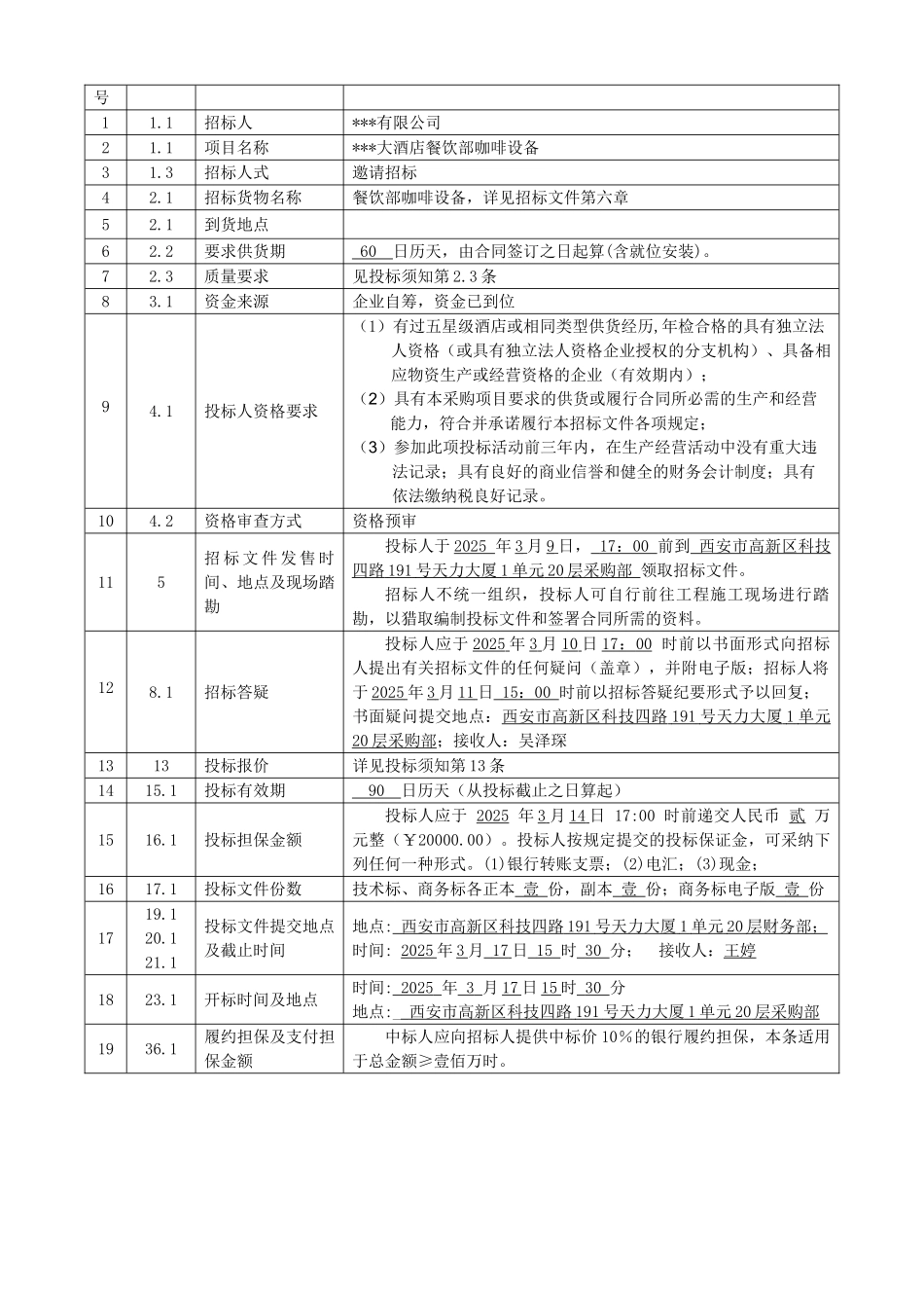 酒店设备采购招标文件_第3页