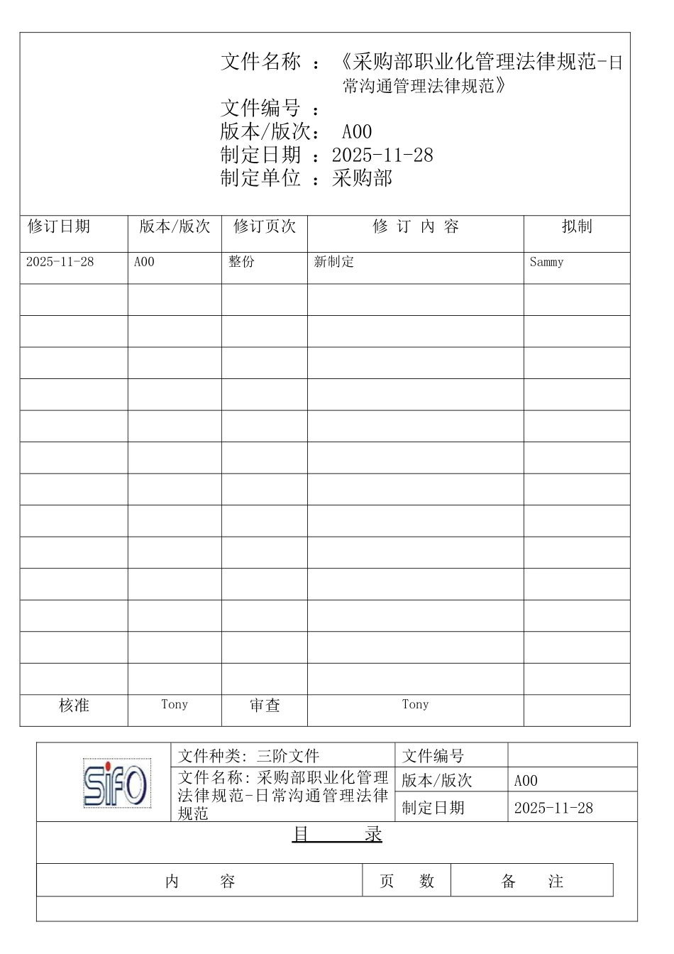 采购部职业化管理规范日常沟通管理规范_第1页