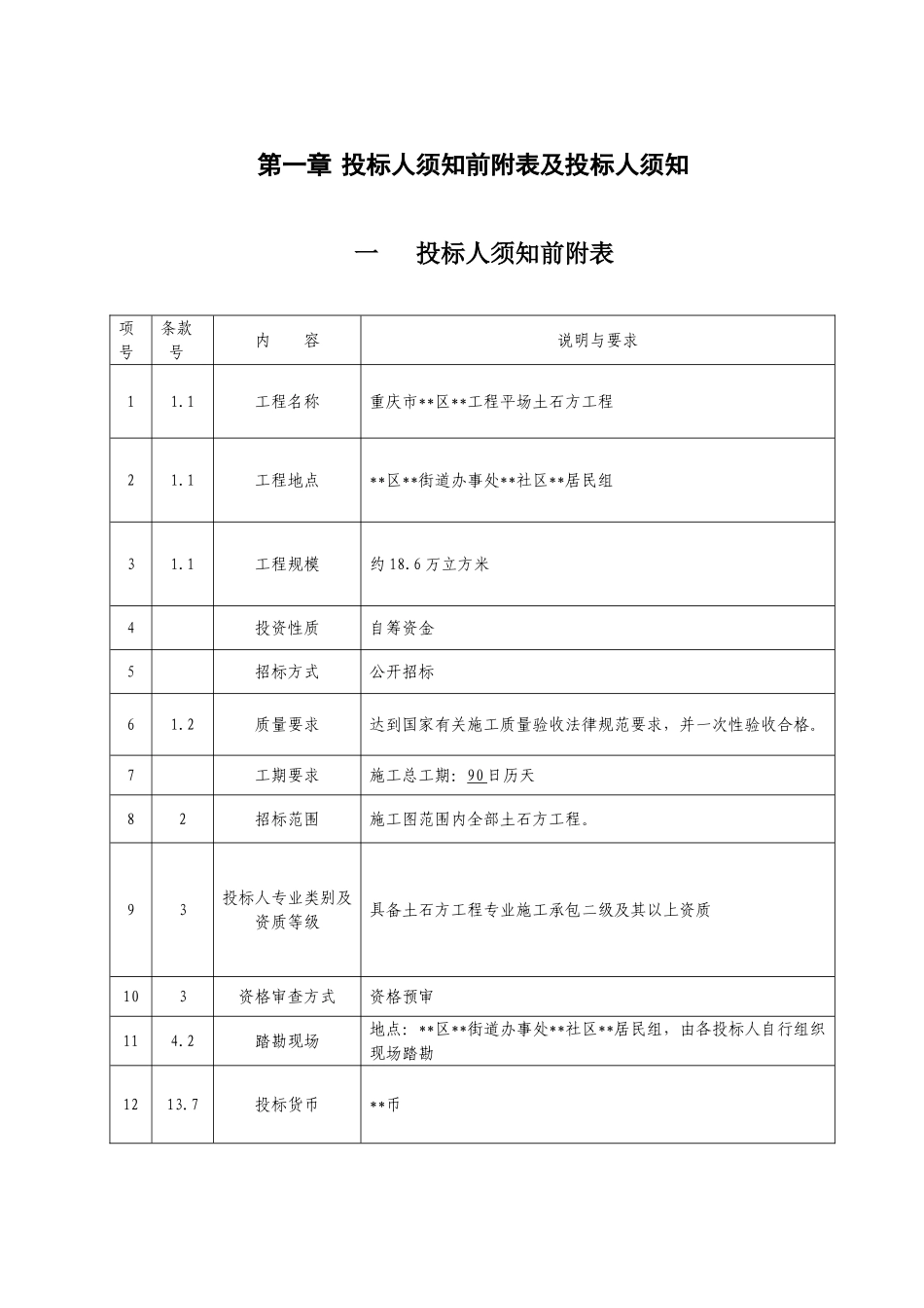 重庆市某工程平场土石方工程招标文件_第3页