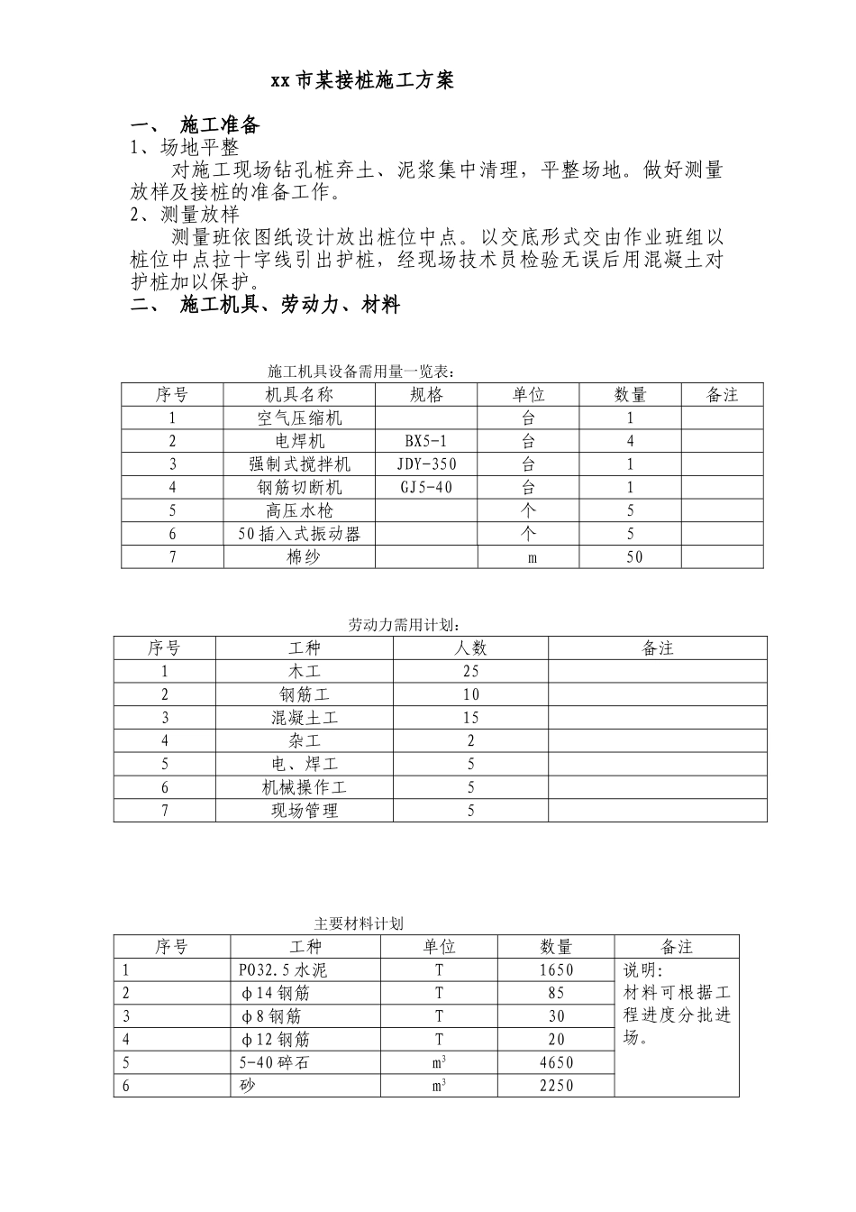 重庆市某接桩施工方案_第1页