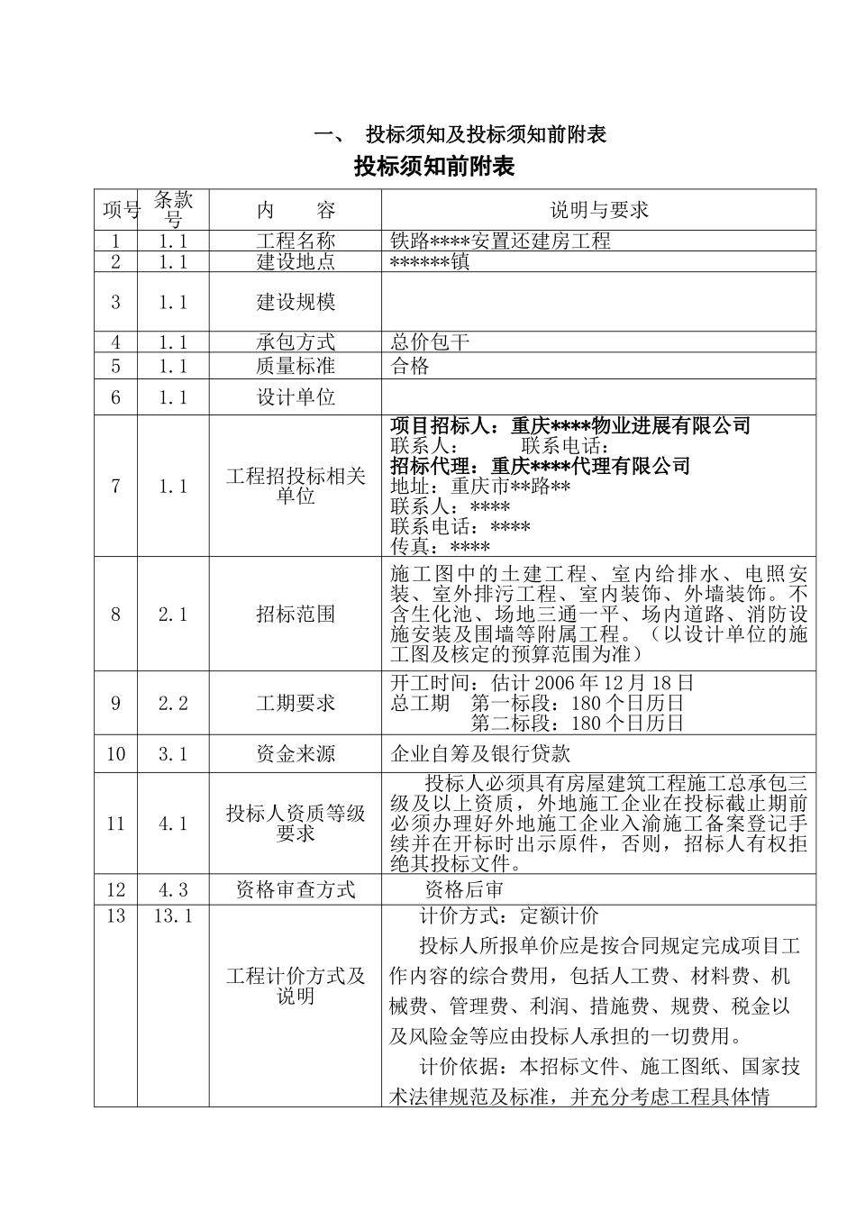 重庆某安置还建房工程招标文件_第3页