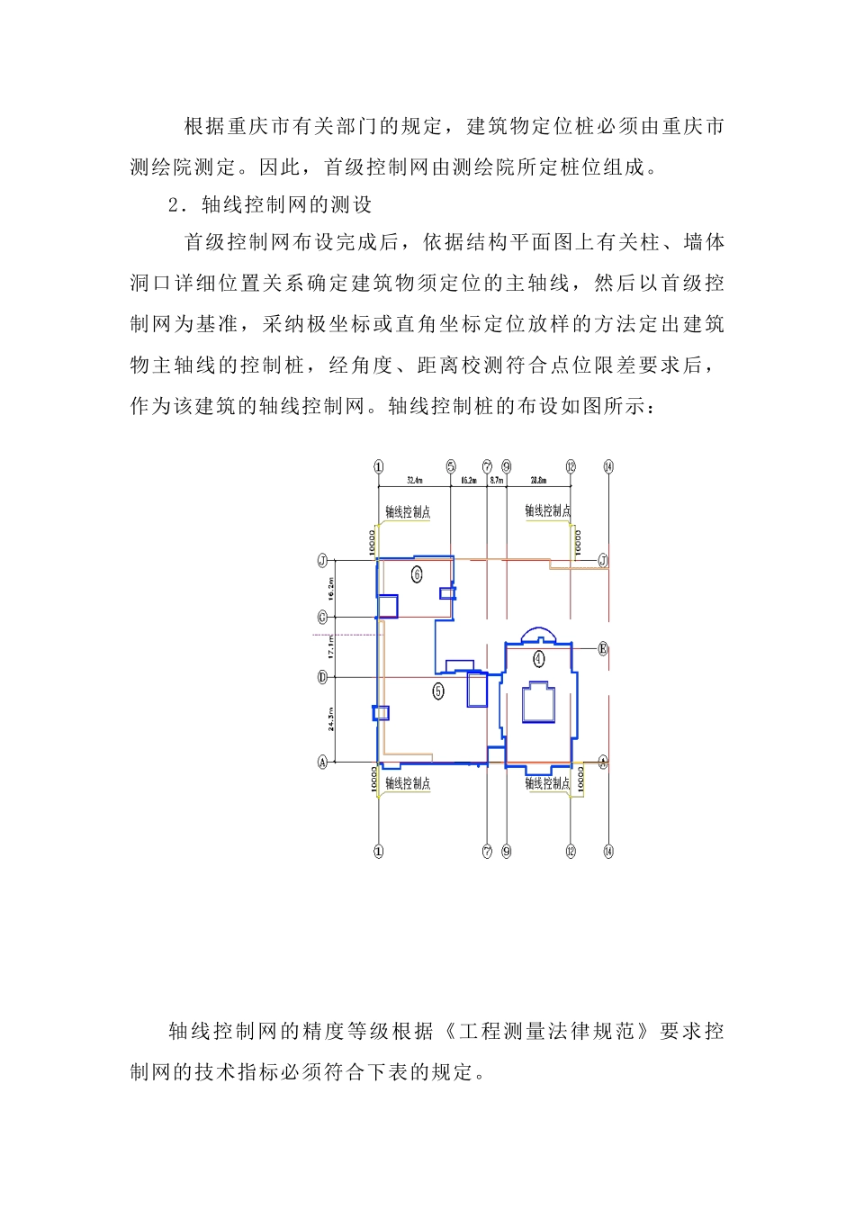重庆某综合办公楼测量工程施工方案_第3页