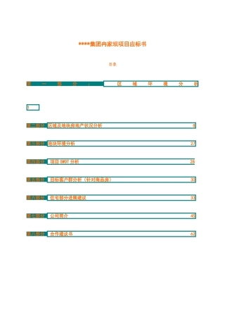 重庆某集团冉家坝项目应标书