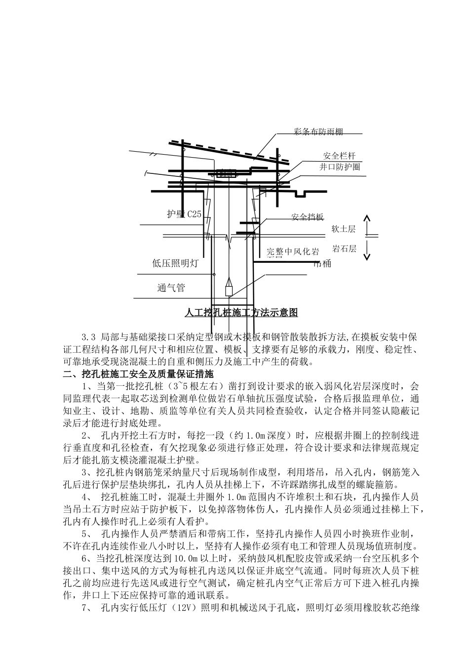 重庆轨道交通人工挖孔桩施工总结_第3页
