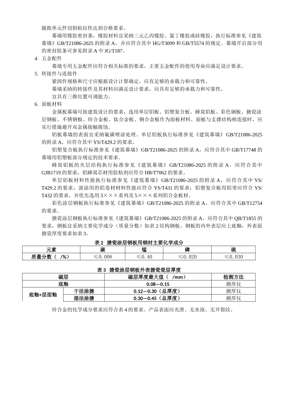 金属板幕墙工程施工工艺——企业标准_第2页