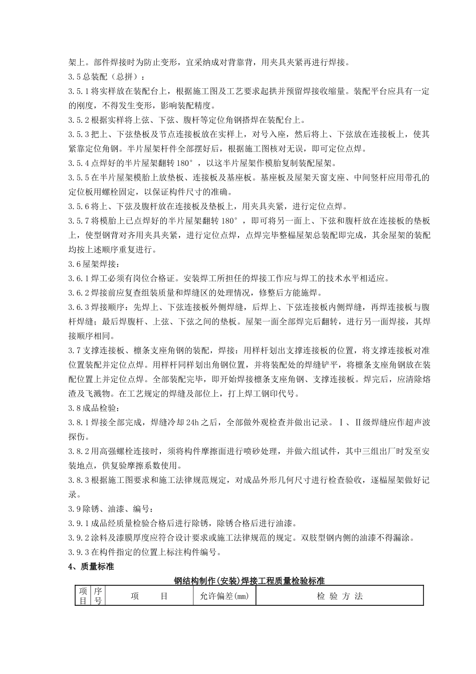 钢屋架制作分项工程质量管理_第2页