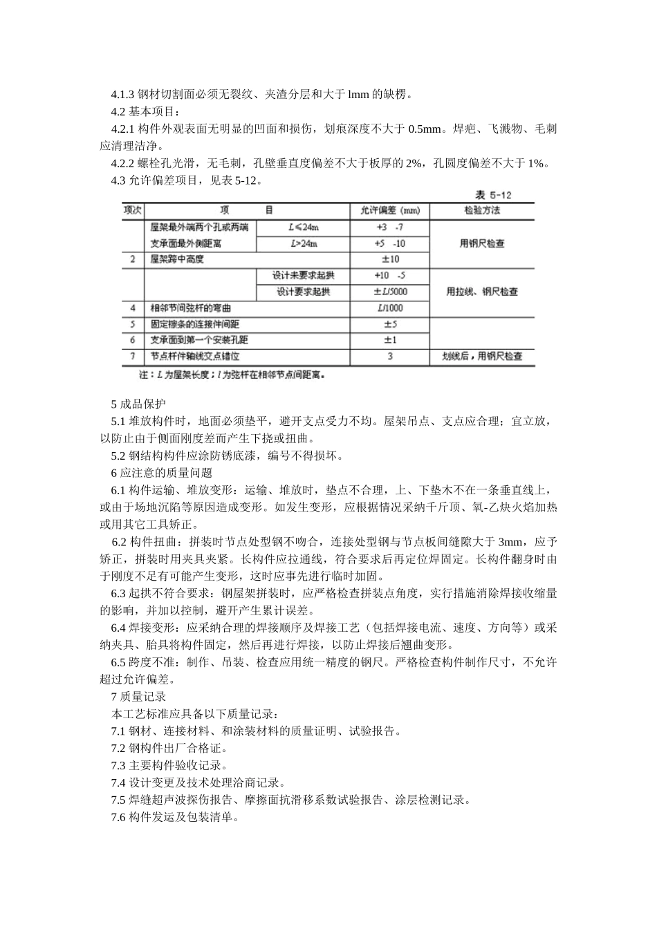 钢屋架制作技术交底_第3页