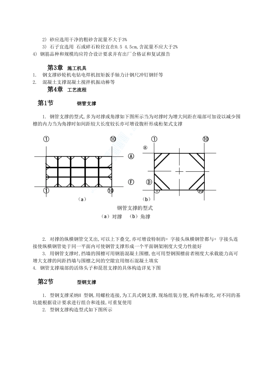 钢或混凝土支撑系统施工工艺_第2页
