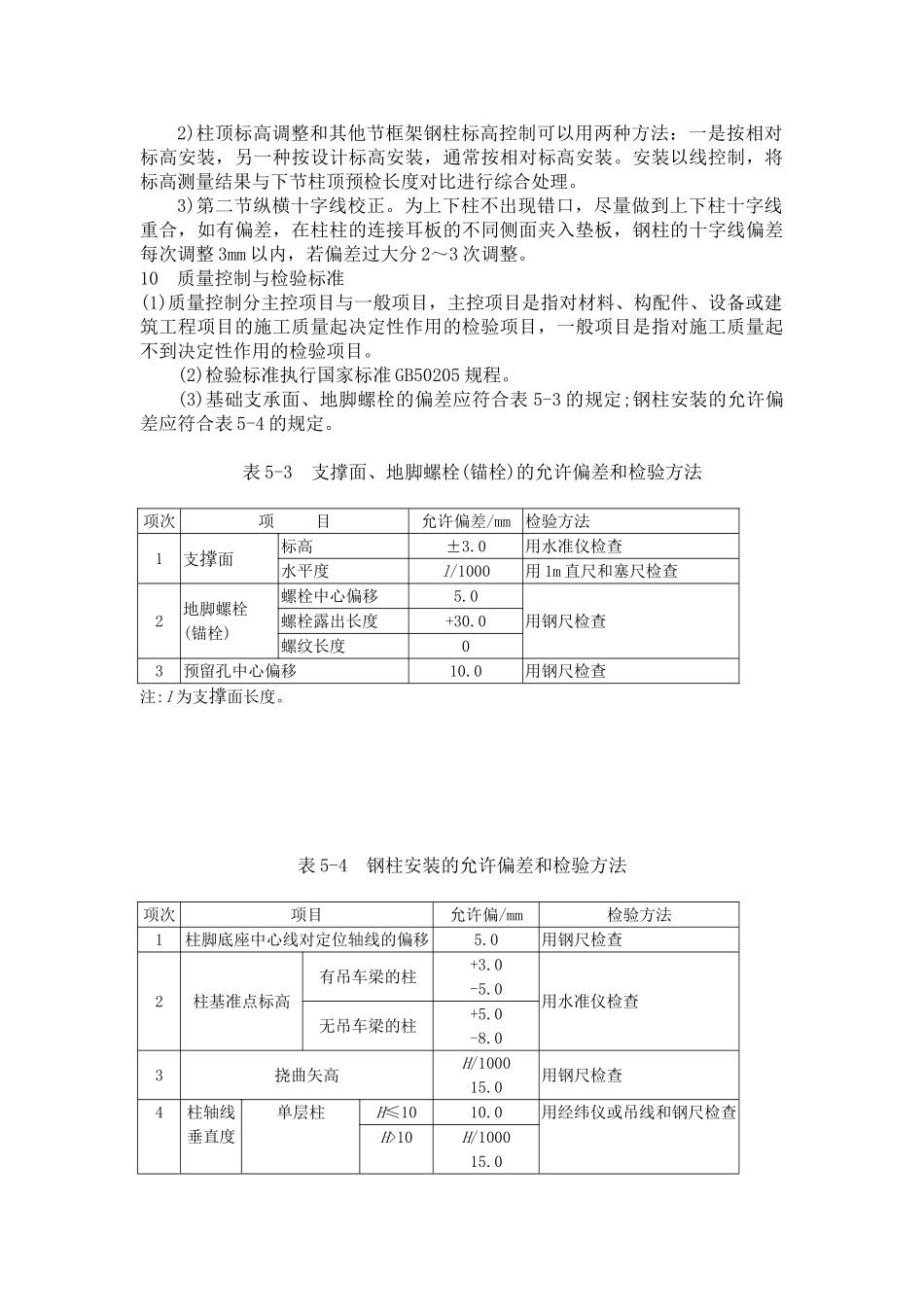 钢柱的安装施工工艺_第2页
