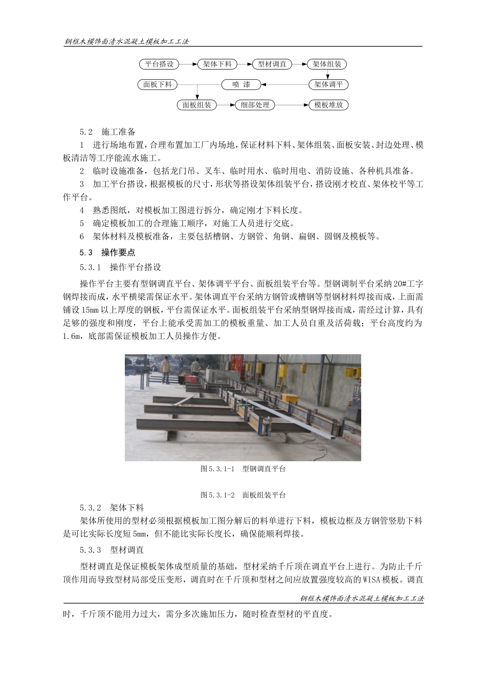 钢框木模饰面清水混凝土模板加工工法_第2页