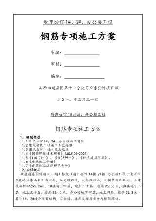 钢筋专项施工方案1