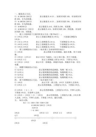 钢筋工程量计算实例