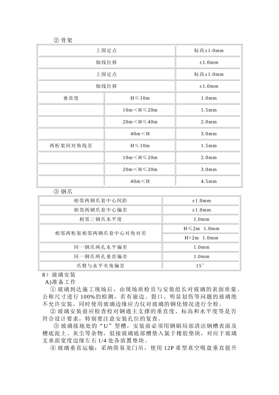钢结构点式玻璃雨蓬施工工艺_第3页