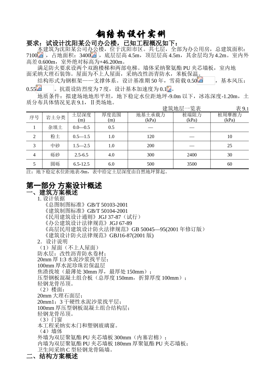 钢结构毕业设计计算书_第1页