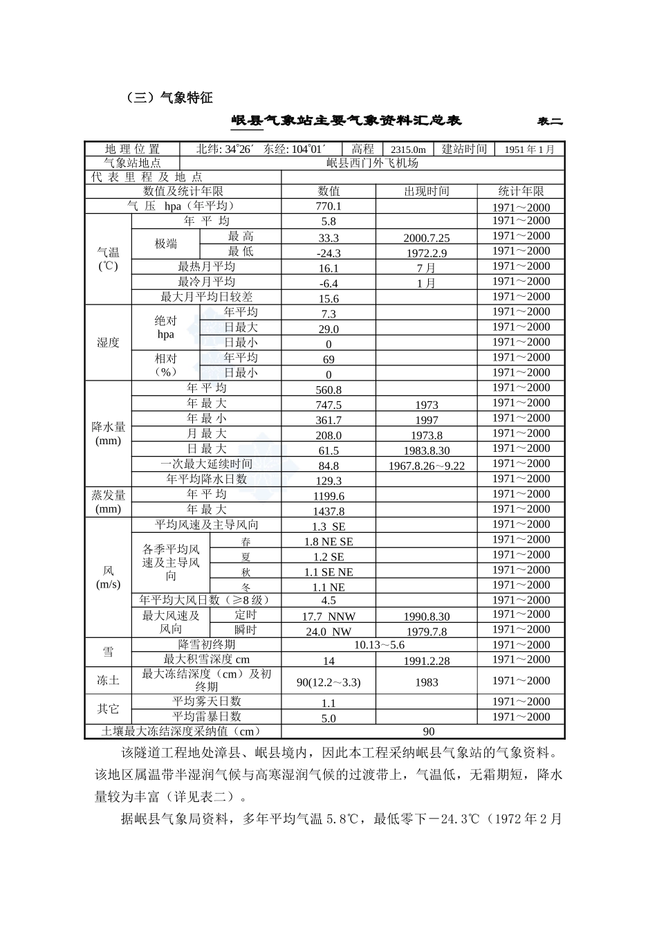 铁路山岭隧道地质勘察报告_第2页