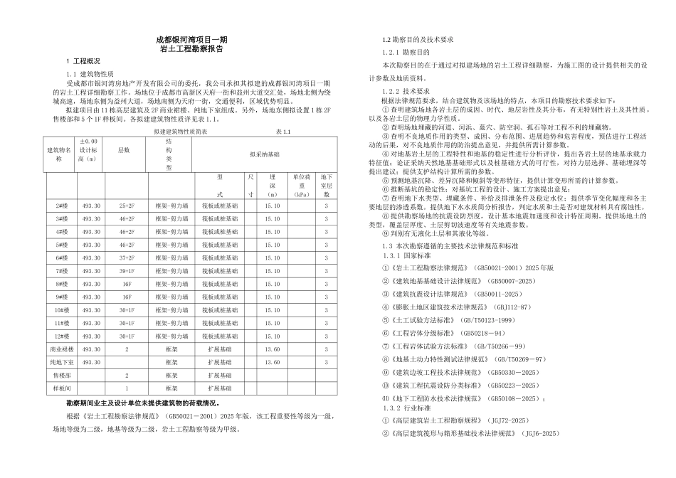 银河湾项目一期详勘报告_第2页