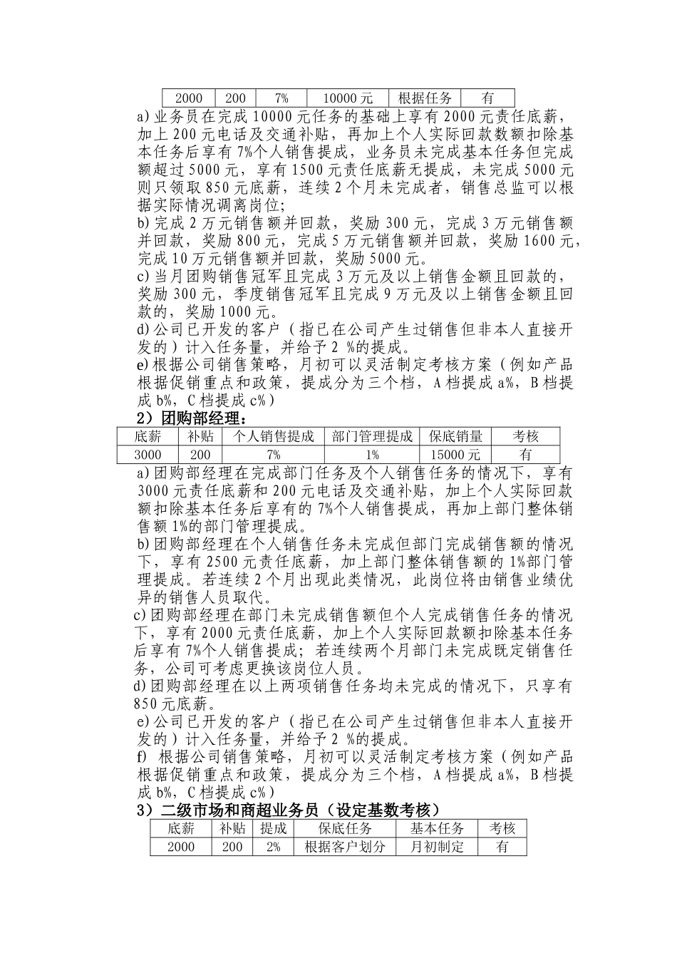 销售人员提成及薪酬制度_第2页