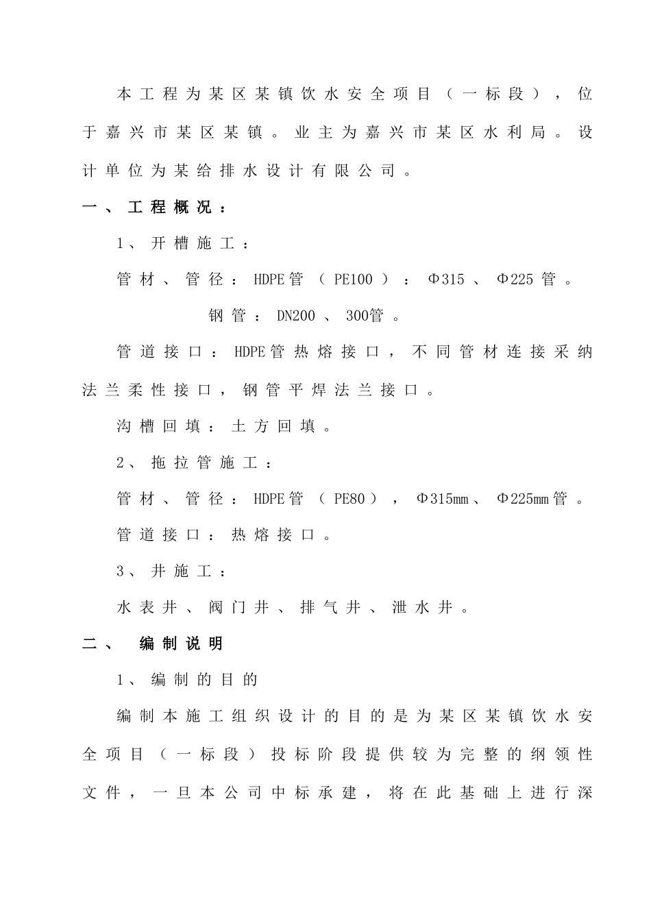 镇饮水安全项目技术标_第2页