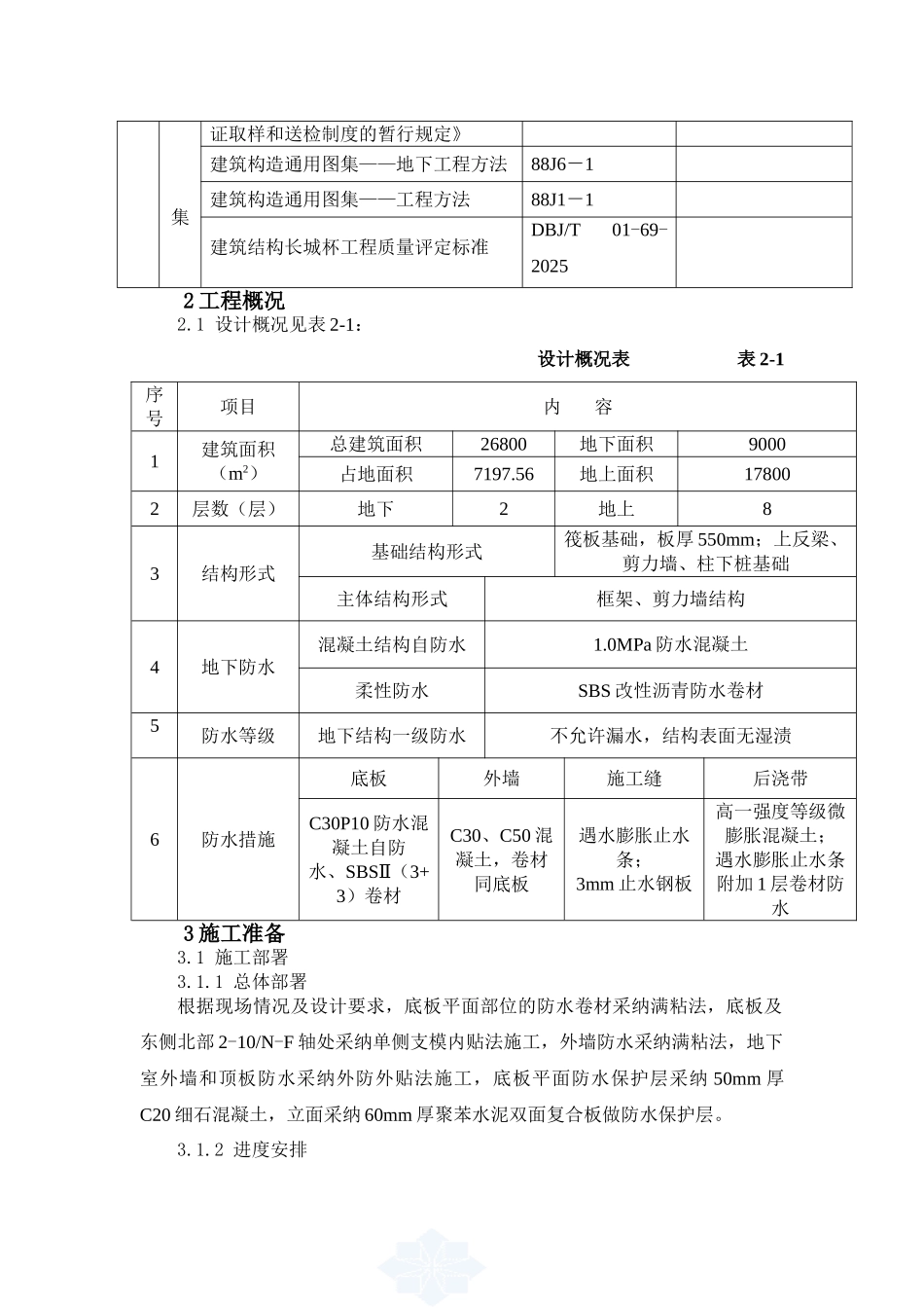 防水工程施工组织设计方案_第2页